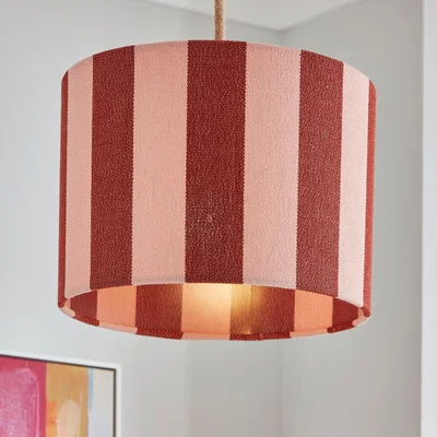 Dunelm Beatrice Stripe Drum Lamp Shade