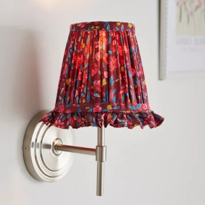 Dunelm Ditsy Floral Easy Fit Ruffle Lamp Shade