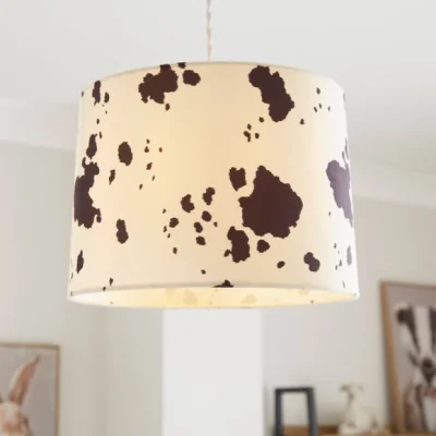 Dunelm Cow Print Easy Fit Tapered Lamp Shade