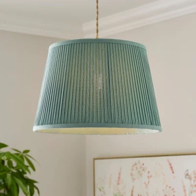 Dunelm Polly Pleated Drum Lamp Shade
