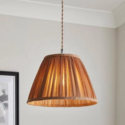 Dunelm Muna Chiffon Pleated Lamp Shade