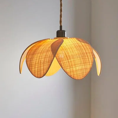Dunelm Petal Rattan Easy Fit Pendant Shade
