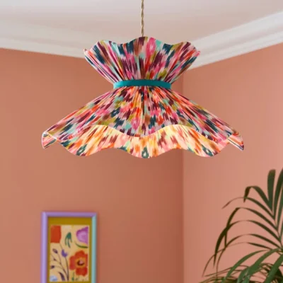 Dunelm Sophie Robinson Wiggle Ourika Easy Fit Pleated Lamp Shade