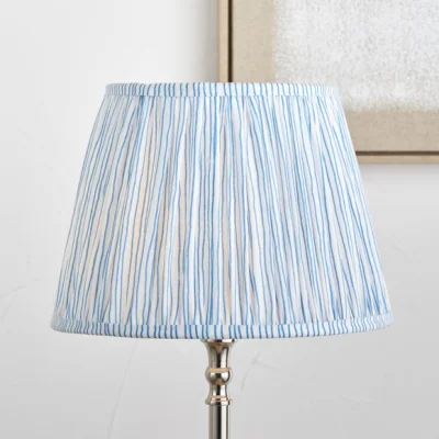 Dunelm Pacific Lifestyle Thiago Stripe Pleated Tapered Lamp Shade