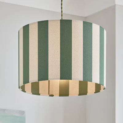 Dunelm Beatrice Stripe Drum Lamp Shade