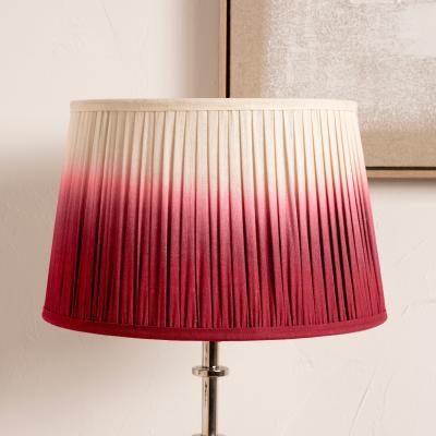 Dunelm Scallop Ombre Soft Pleated Tapered Lamp Shade Red