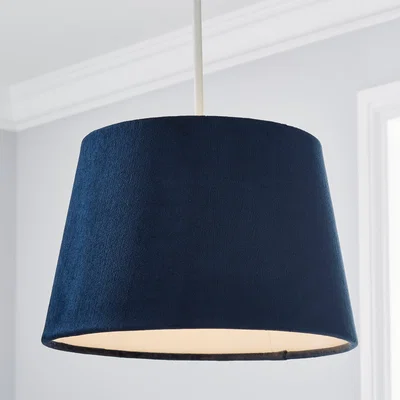 Dunelm Clara Velvet Tapered Lamp Shade Navy