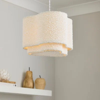 Dunelm Boucle Puddle Easy Fit Lamp Shade