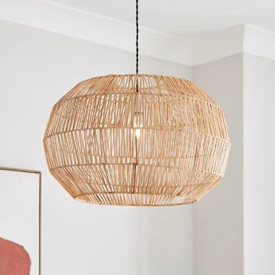 Dunelm Wicker Woven Easy Fit Pendant Shade