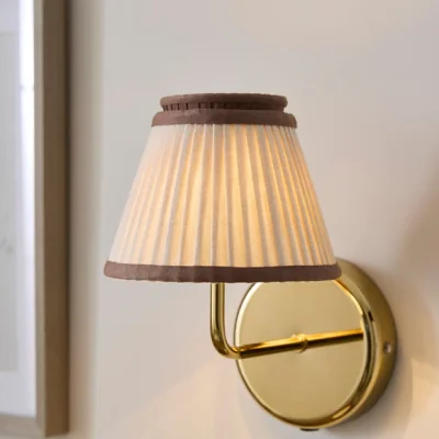 Dunelm Elmira Easy Fit Pleated Lamp Shade