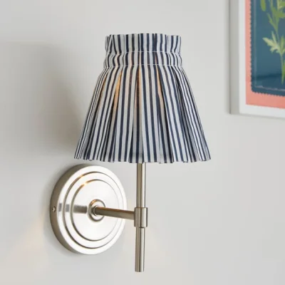 Dunelm Pleated Stripe Easy Fit Lamp Shade