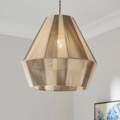 Dunelm String Hexagonal Easy Fit Pendant Shade