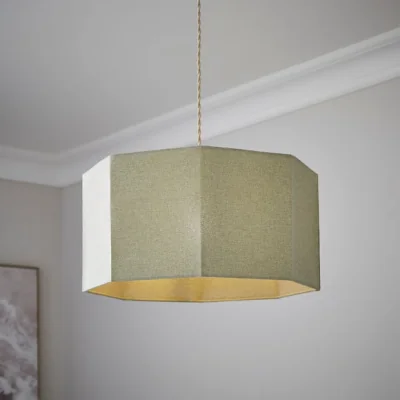 Dunelm Luna Octagonal Easy Fit Lamp Shade