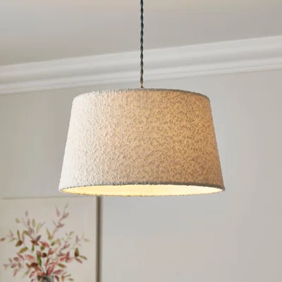 Dunelm Churchgate Woodhouse Drum Lamp Shade Ivory