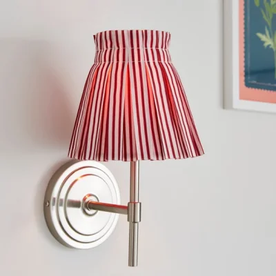 Dunelm Pleated Stripe Easy Fit Lamp Shade