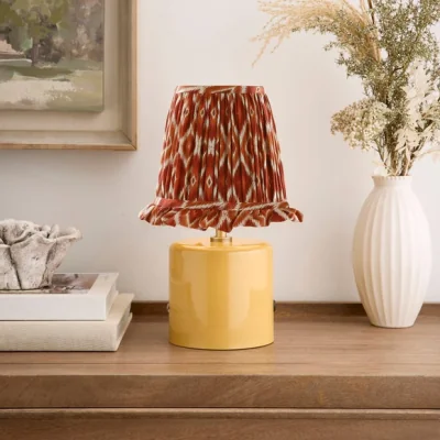 Dunelm Printed Frill Easy Fit Lamp Shade