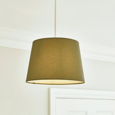 Dunelm Luna Tapered Lamp Shade Olive