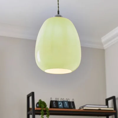 Dunelm Pebble Milky Glass Easy Fit Pendant Shade