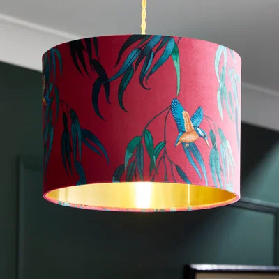 Dunelm Kingfisher Drum Lamp Shade