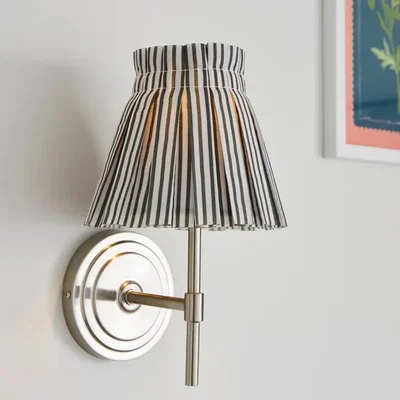 Dunelm Pleated Stripe Easy Fit Lamp Shade