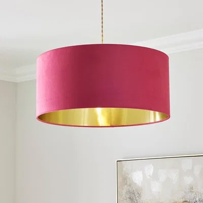 Dunelm Nesa Velvet Lamp Shade