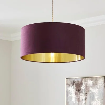 Dunelm Nesa Velvet Lamp Shade