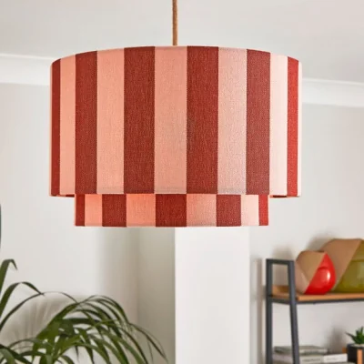 Dunelm Beatrice Stripe Two Tier Lamp Shade