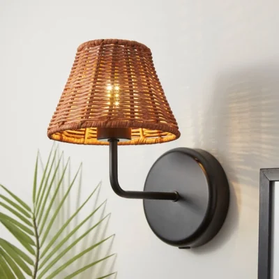 Dunelm Betsy Rattan Easy Fit Pendant Shade