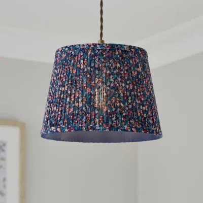 Dunelm Polly Pleated Easy Fit Tapered Lamp Shade