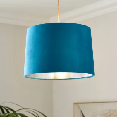 Dunelm Tapered Velvet Lamp Shade