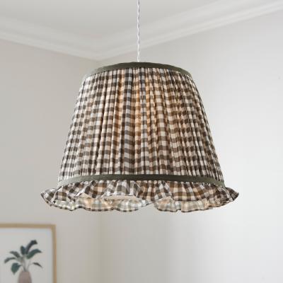 Dunelm Carys Frilled Gingham Lamp Shade