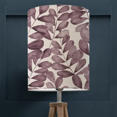 Dunelm Rowan Cylinder Lamp Shade Rowan Violet Purple