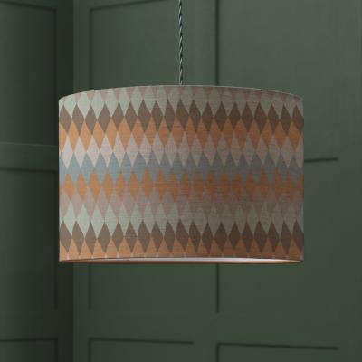 Dunelm Mesa Drum Lamp Shade Mesa Granite Grey