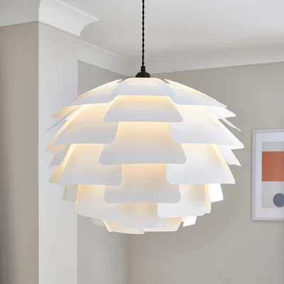 Dunelm Elements Kerr Easy Fit Pendant Shade White