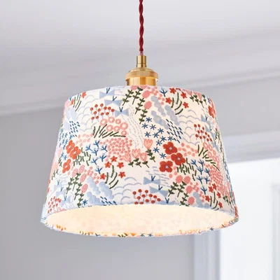 Dunelm Floral Embroidered Tapered Lamp Shade MultiColoured