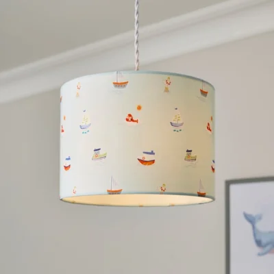 Dunelm Little Boats Easy Fit Lamp Shade