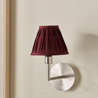 Dunelm Pacific Lifestyle Garbo Silk Mix Pinch Pleat Tapered Candle Clip Lampshade