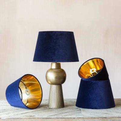 Graham & Green Graham and Green 12" Retro Midnight Velvet Lamp Shade
