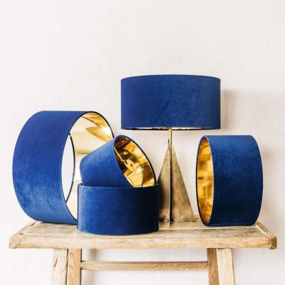 Graham & Green Cobalt Velvet Lamp Shade 20"