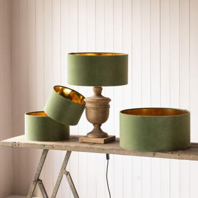 Graham & Green Graham and Green 18 inch Winter Moss Velvet Lamp Shade