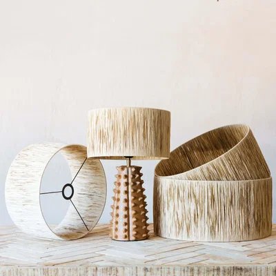 Graham & Green Graham and Green Natural Raffia Lamp Shade 20"