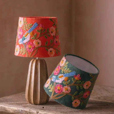 Graham & Green Graham and Green Jade Song Bird Straight Empire Lampshade - 10 inch