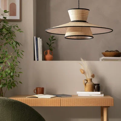 Habitat Habitat Otto 20x50cm 3 Tier Easy Fit Lampshade - Natural