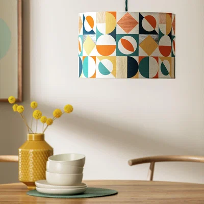 Habitat Habitat Abstract 20x30cm Geometric Printed Lampshade