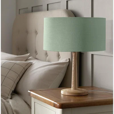 Habitat Habitat Linen 18x35cm Easy Fit Drum Shade - Sage Green