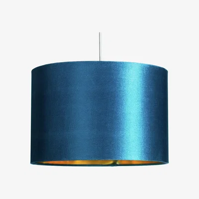 Habitat Habitat Velvet Drum Shade - Teal
