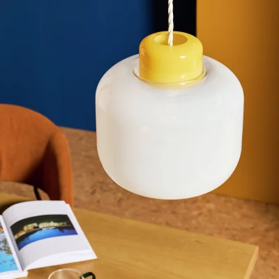 Habitat Habitat White Glass Easy Fit Lampshade - 24cm