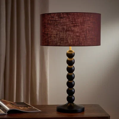 Habitat Habitat Walnut Easy Fit Drum Lampshade - 35cm