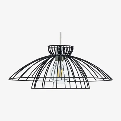 Habitat Habitat Kiso 2 Tier Wire Pendant Shade - Black
