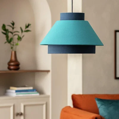 Habitat Habitat Stacked 20x40cm 3 Tier Easy Fit Lampshade- Teal